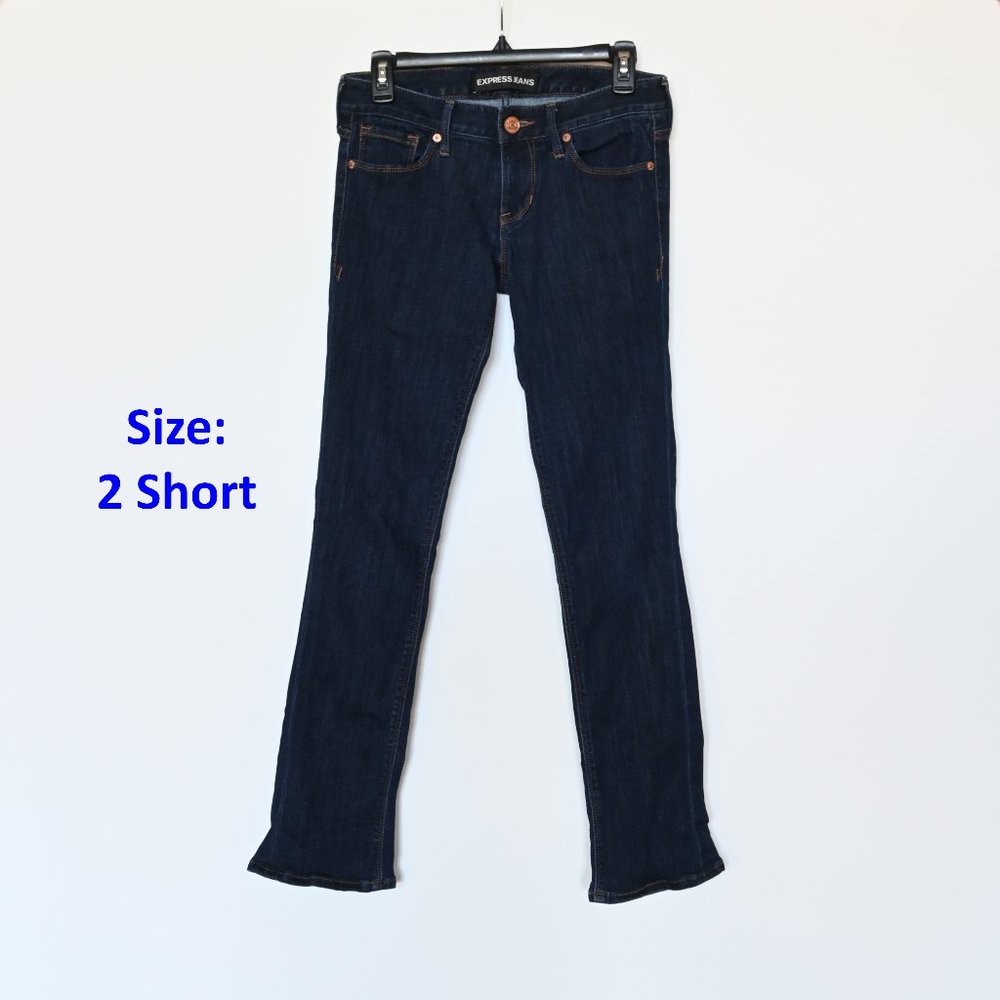 Express Dark Wash Skyscraper Stella Low Rise Jeans *Size 2 Short*